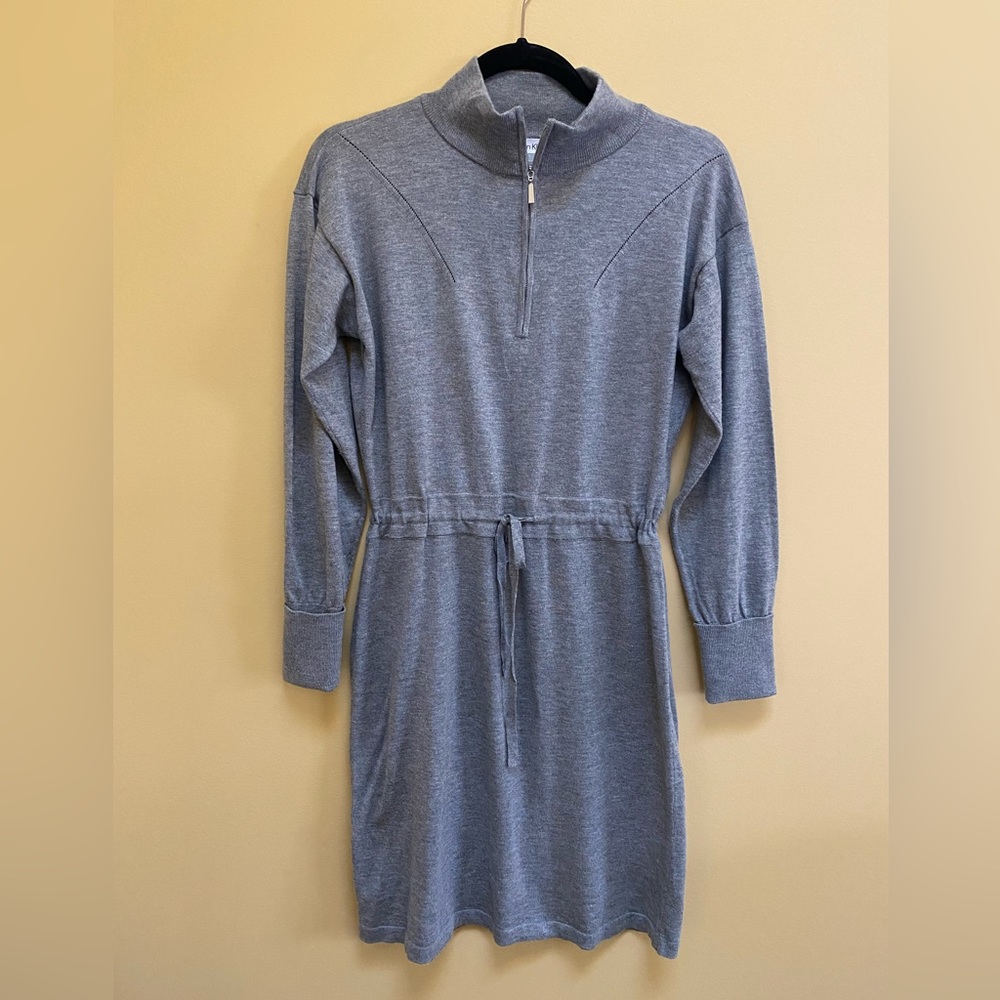 Calvin Klein gray sweater dress, size small